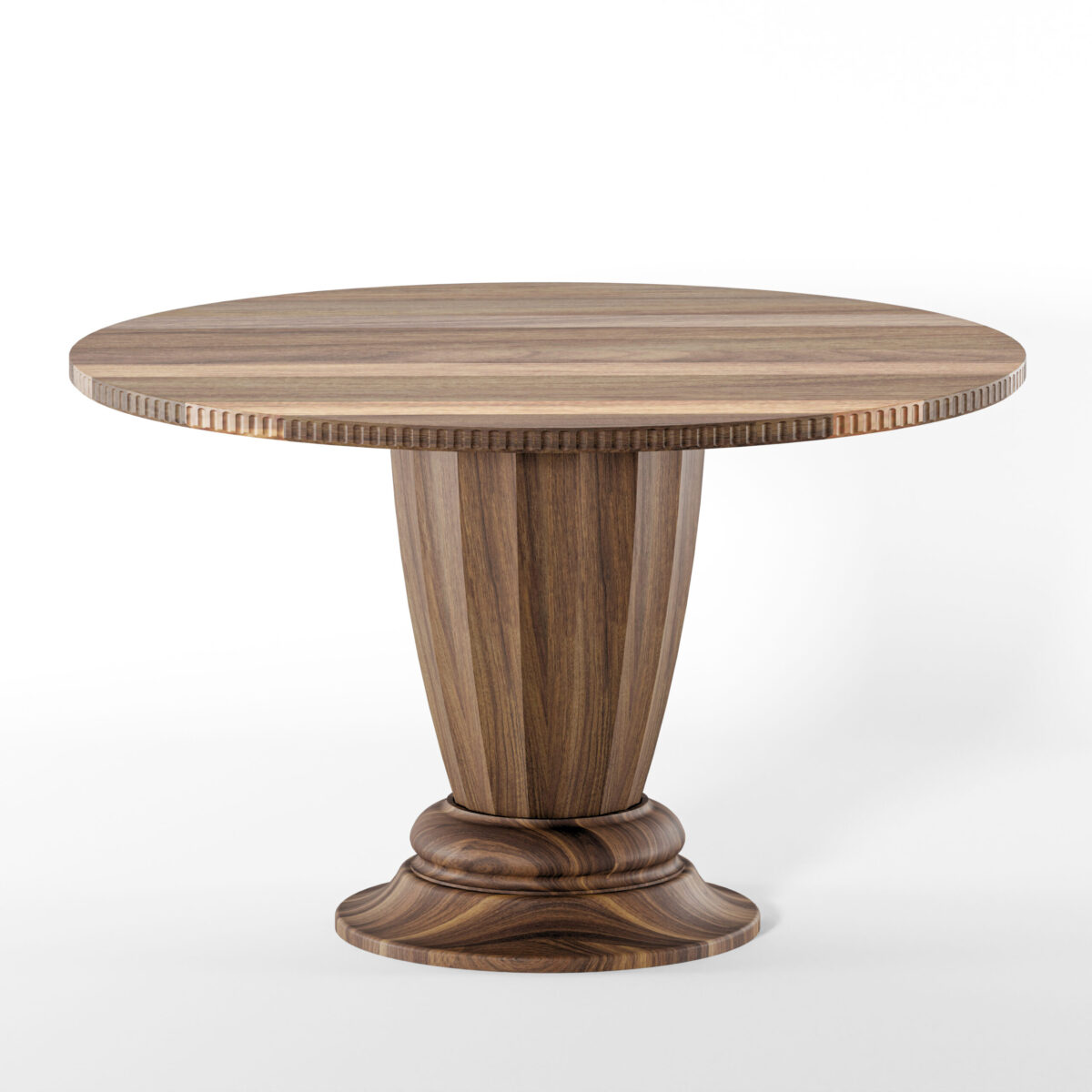 Artemis Pedestal Table Walnut - Image 3