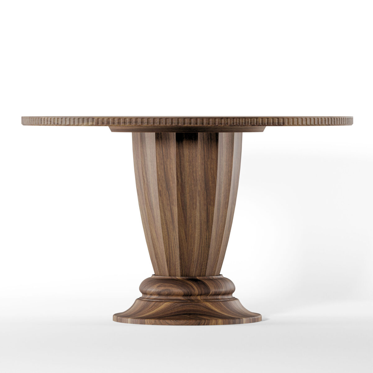 W 1.2 Artemis Pedestal Table Walnut - Image 1